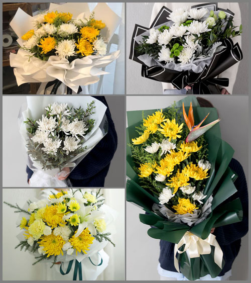 广西钦州灵山县旧州镇白事花束代送
